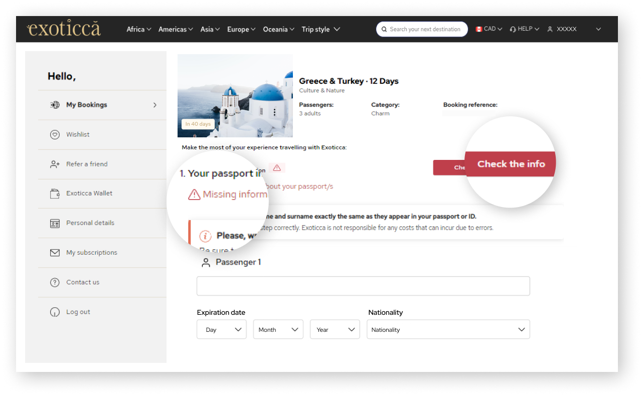 Contact us Exoticca Canada